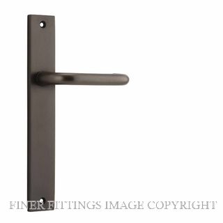 IVER 10844 OSLO RECTANGULAR LATCH LEVER ON PLATE SIGNATURE BRASS