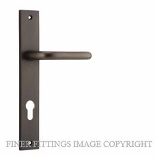 IVER 10844 OSLO RECTANGULAR LEVER ON PLATE HANDLES SIGNATURE BRASS