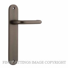 IVER 10846 OSLO OVAL LEVER ON PLATE HANDLES SIGNATURE BRASS