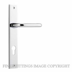 IVER 11844 OSLO RECTANGULAR LEVER ON PLATE HANDLES CHROME PLATE