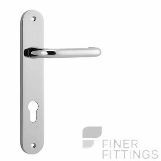 IVER 11846 OSLO OVAL LEVER ON PLATE HANDLES CHROME PLATE