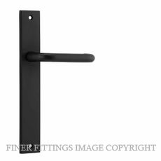 IVER 12844 OSLO RECTANGULAR LEVER ON PLATE HANDLES MATT BLACK