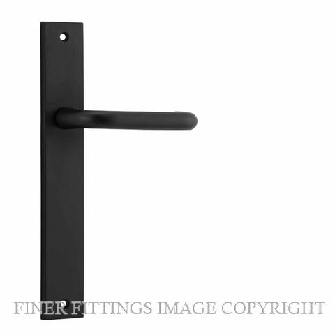 IVER 12844 OSLO RECTANGULAR LEVER ON PLATE HANDLES MATT BLACK