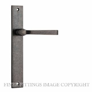 IVER 13708 ANNECY RECTANGULAR PLATE LATCH DISTRESSED NICKEL