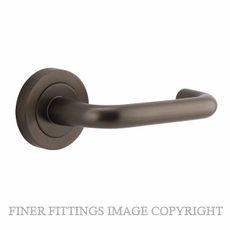 IVER 20351 OSLO LEVER ON ROUND ROSE HANDLES SIGNATURE BRASS