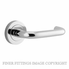 IVER 20354 OSLO LEVER ON ROUND ROSE HANDLES CHROME PLATE