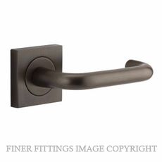 IVER 20361 OSLO LEVER ON SQUARE ROSE HANDLES SIGNATURE BRASS
