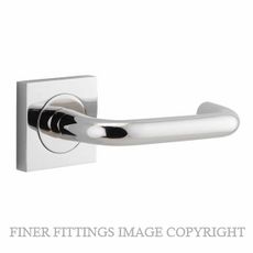 IVER 20368 OSLO LEVER ON SQUARE ROSE HANDLES POLISHED NICKEL