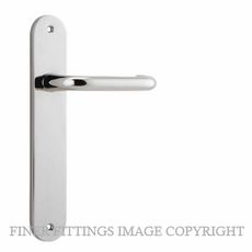 IVER 14346 OSLO OVAL LEVER ON PLATE HANDLES POLISHED NICKEL