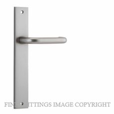 IVER 14844 OSLO RECTANGULAR LEVER ON PLATE HANDLES SATIN NICKEL