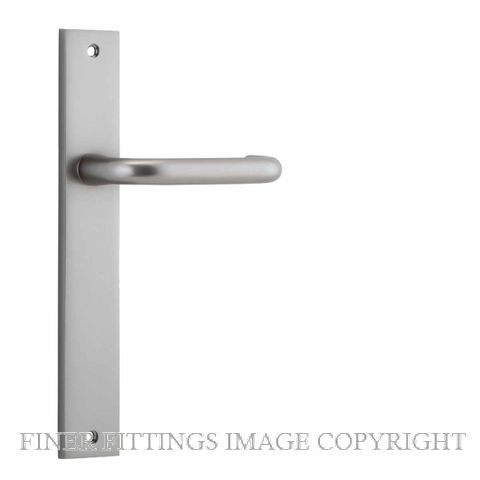 IVER 14844 OSLO RECTANGULAR LEVER ON PLATE HANDLES SATIN NICKEL