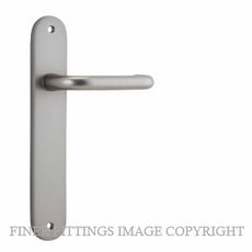 IVER 14846 OSLO OVAL LEVER ON PLATE HANDLES SATIN NICKEL