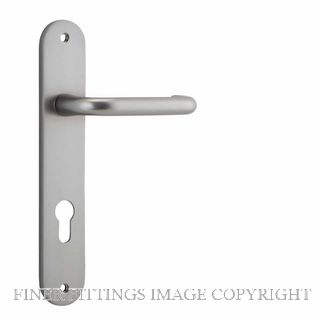 IVER 14846E85 OSLO OVAL EURO LEVER ON PLATE SATIN NICKEL