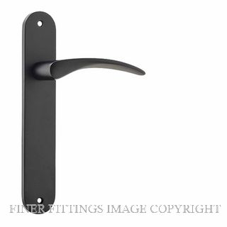 IVER 12728 OXFORD OVAL LATCH MATT BLACK