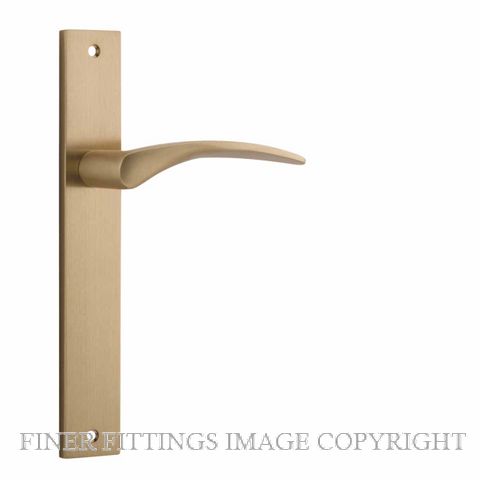 IVER 15704 OXFORD RECTANGULAR PLATE BRUSHED BRASS