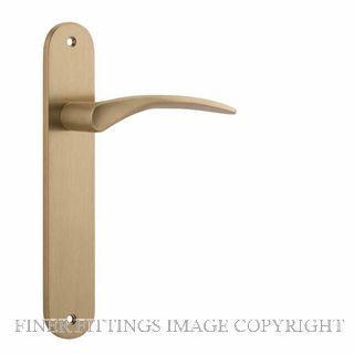 IVER 15728 OXFORD OVAL LATCH BRUSHED BRASS