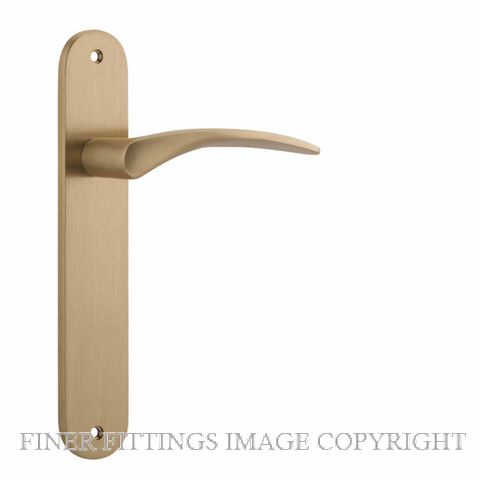 IVER 15728 OXFORD OVAL PLATE BRUSHED BRASS