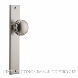 IVER 14820 PADDINGTON KNOB ON RECTANGULAR  PLATE SATIN NICKEL