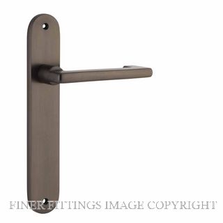 IVER 10852 BALTIMORE RETURN LEVER ON OVAL PLATE SIGNATURE BRASS