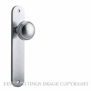 IVER 12332 PADDINGTON KNOB ON OVAL PLATE BRUSHED CHROME