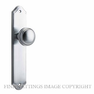 IVER 12326 PADDINGTON KNOB ON SHOULDERED PLATE BRUSHED CHROME