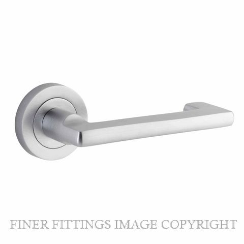 IVER 20785 BALTIMORE RETURN ROUND ROSE HANDLES BRUSHED CHROME