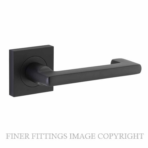 IVER 21173 BALTIMORE RETURN LEVER ON SQUARE ROSE MATT BLACK