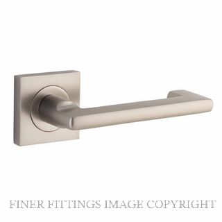 IVER 21179 BALTIMORE RETURN LEVER ON SQUARE ROSE SATIN NICKEL