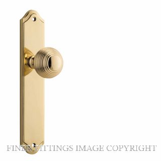 IVER 10330 GUILDFORD KNOB ON SHOULDERED PLATE POLISHED BRASS