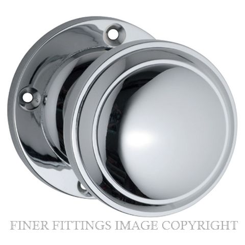 TRADCO 0735 MILTON KNOB ON ROSE CHROME PLATE