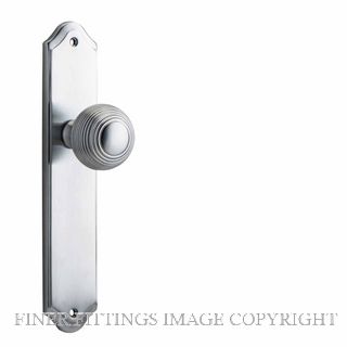 IVER 12330 GUILDFORD KNOB ON SHOULDERED PLATE BRUSHED CHROME