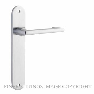IVER 12352 BALTIMORE RETURN LEVER ON OVAL PLATE BRUSHED CHROME