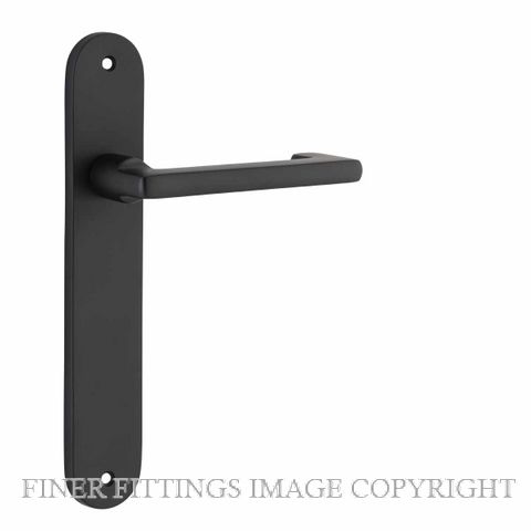 IVER 12852 BALTIMORE RETURN OVAL PLATE MATT BLACK