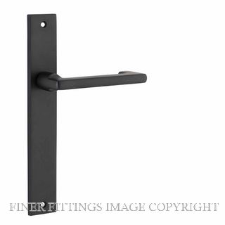 IVER 12848 BALTIMORE RETURN LEVER ON RECTANGULAR  PLATE MATT BLACK