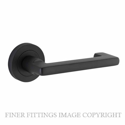 IVER 20783 BALTIMORE RETURN ROUND ROSE HANDLES MATT BLACK