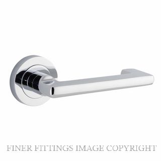 IVER 20784 BALTIMORE RETURN LEVER ON ROUND ROSE CHROME PLATE