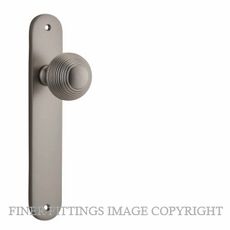 IVER 14836 GUILDFORD KNOB ON OVAL PLATE SATIN NICKEL