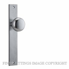 IVER 12322 CAMBRIDGE KNOB ON RETANGULAR PLATE BRUSHED CHROME