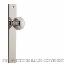 IVER 14324 GUILDFORD KNOB ON RETANGULAR PLATE POLISHED NICKEL