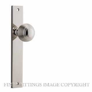 IVER 14324 GUILDFORD KNOB ON RECTANGULAR  PLATE POLISHED NICKEL