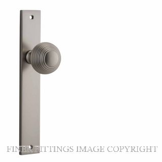 IVER 14824 GUILDFORD KNOB ON RECTANGULAR  PLATE SATIN NICKEL