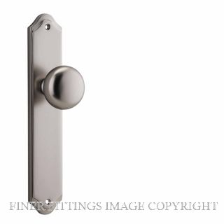 IVER 14828 CAMBRIDGE KNOB ON SHOULDERED PLATE SATIN NICKEL