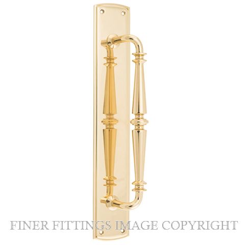 IVER 9340 SARLAT PULL HANDLE 380X65MM POLISHED BRASS