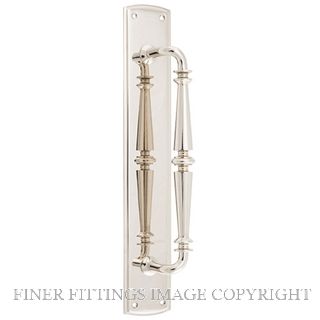 IVER 9348 SARLAT PULL HANDLE 380X65MM POLISHED NICKEL