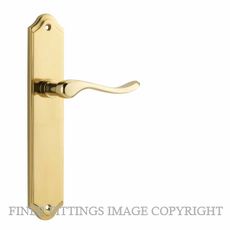 IVER 10422 STIRLING LEVER ON SHOULDERED PLATE POLISHED BRASS