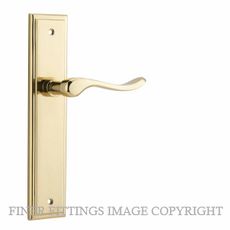 IVER 10426 STIRLING LEVER ON STEPPED PLATE POLISHED BRASS