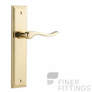 IVER 10426 STIRLING LEVER ON STEPPED PLATE POLISHED BRASS