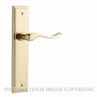 IVER 10426 STIRLING LEVER ON STEPPED PLATE POLISHED BRASS