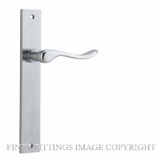 IVER 12420 STIRLING LEVER ON RECTANGULAR  PLATE BRUSHED CHROME