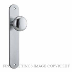 IVER 12334 CAMBRIDGE KNOB ON OVAL PLATE BRUSHED CHROME